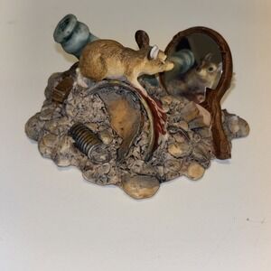 Lowell Davis "Love At First Sight" Signed Schmid Handmade 1984 Rat Sees Self!